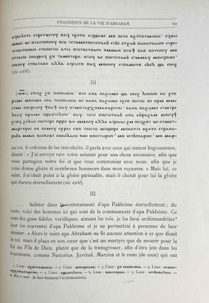Monuments pour servir à l'histoire de l'Egypte chrétienne aux IVe, Ve, VIe et VIIe siècles - Textes coptes publiés et traduits par E. Amélineau.