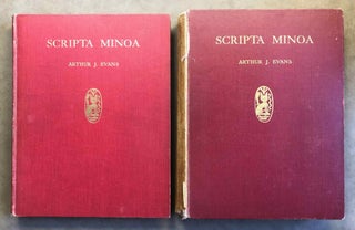 Item #M3182c Scripta minoa. The written documents of Minoan Crete with special reference to the...[newline]M3182c.jpg