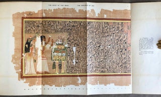 The Book of the Dead. The Papyrus of Ani, scribe and treasurer of the temples of Egypt, about B.C. 1450. Edited, with hieroglyphic transcript, translation and introduction. Vol. I & II (complete set)[newline]M3185-14.jpg