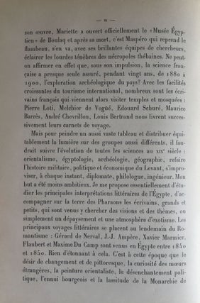 Voyageurs et écrivains français en Egypte. Tome I: Du début à la fin de la domination turque. Tome II: de la fin de la domination turque à l'inauguration du Canal de Suez (complete set)