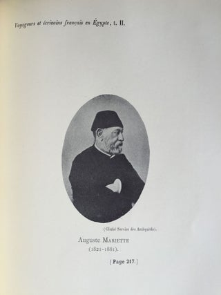 Voyageurs et écrivains français en Egypte. Tome I: Du début à la fin de la domination turque. Tome II: de la fin de la domination turque à l'inauguration du Canal de Suez (complete set)