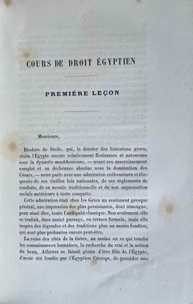 Cours de droit égyptien. Vol. I. Fasc. 1: L'état des personnes [all published][newline]M3209-04.jpeg
