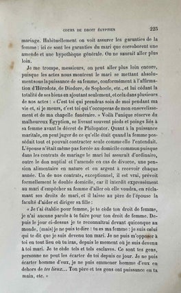 Cours de droit égyptien. Vol. I. Fasc. 1: L'état des personnes [all published][newline]M3209-05.jpeg