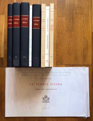 Le temple d'Esna. Tomes I, II, III, IV-1, IV-2, V, VI-1, VII, VIII (all published, complete set)[newline]M3215e-01.jpg
