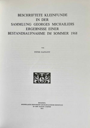 Beschriftete Kleinfunde in der Sammlung Georges Michailidis. Ergebnisse einer Bestandsaufnahme im Sommer 1968.[newline]M3224a-01.jpeg