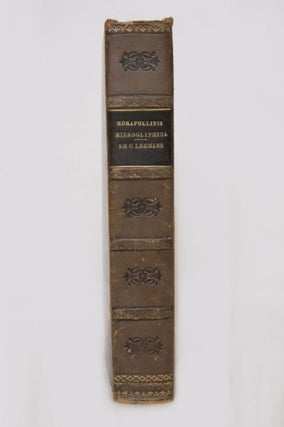 Item #M3226 Horapollinis Niloi Hieroglyphica. LEEMANS Conrad - HORAPOLLO
