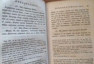 Horapollinis Niloi Hieroglyphica
