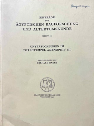 Untersuchungen im Totentempel Amenophis` III.[newline]M3238a-01.jpeg