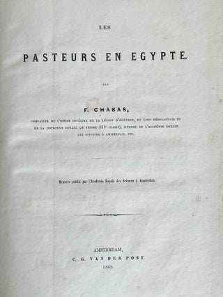 Les pasteurs en Egypte