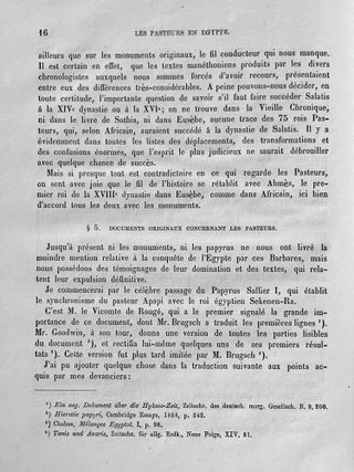 Les pasteurs en Egypte