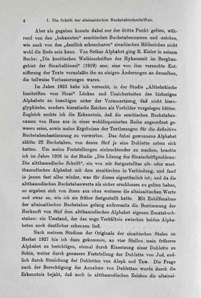 Die altsinaitischen Buchstabeninschriften. Auf Grund einer Untersuchung der Originale.[newline]M3242-11.jpeg