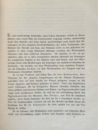 Drei aram&auml;ische Papyrusurkunden aus Elephantine