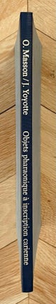 Item #M3254d Objets pharaoniques à inscriptions cariennes. MASSON Olivier - YOYOTTE Jean