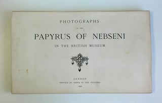 Item #M3273 Photographs of the papyrus of Nebseni in the British Museum. AAF - Museum - British...[newline]M3273.jpg