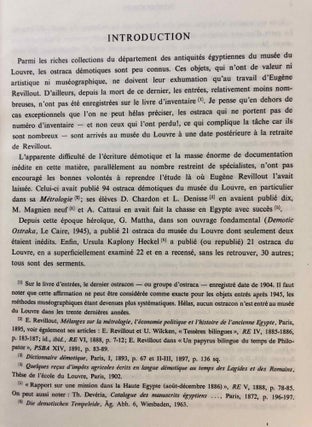 Ostraca démotiques du musée du Louvre. Tome I: Reçus. Vol. 1: Texte. Vol. II: Index et planches (complete set)[newline]M3284-04.jpg