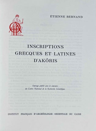 Inscriptions grecques et latines d'Akôris[newline]M3287b-01.jpeg
