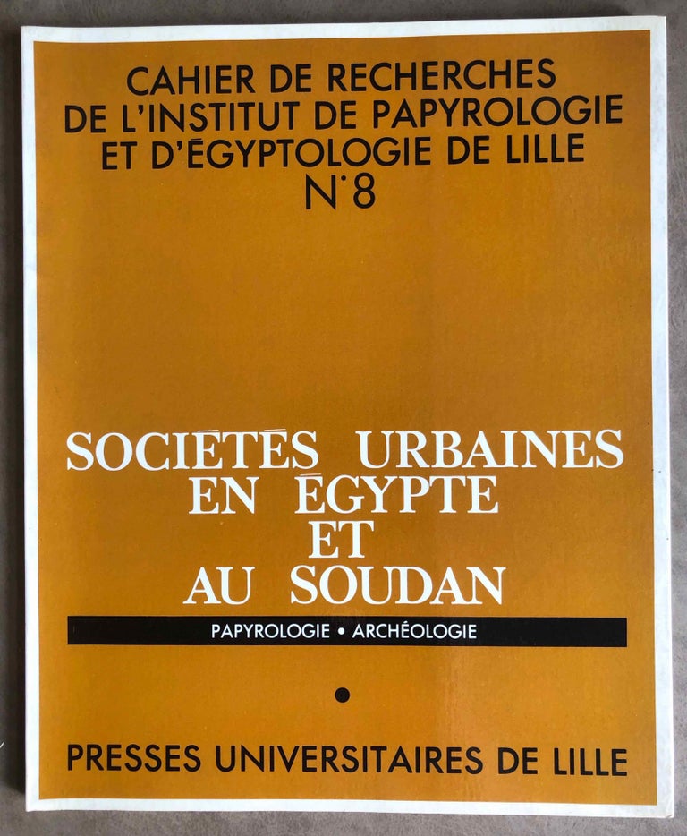 Item #M3297 Sociétés urbaines en Egypte et au Soudan. VALBELLE Dominique.[newline]M3297.jpg
