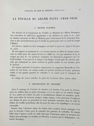 Rapport sur les fouilles de Deir el-Medineh (1948-1951)