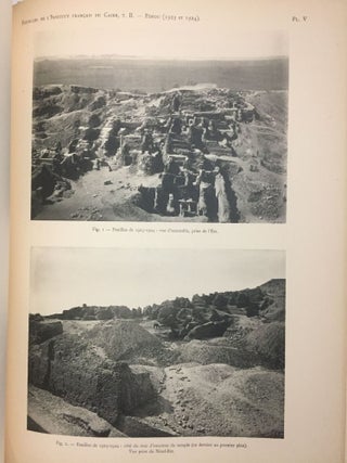 Rapports préliminaires. Tome I. 2e partie: Tell Edfou (1921-1922). Tome II. 3e partie: Tell Edfou (1923 et 1924). Tome VI. 4e partie: Tell Edfou (1928).