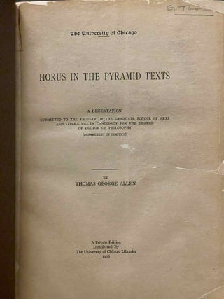 Horus in the pyramid texts[newline]M3320a-02.jpeg