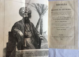 Item #M3323a Voyages en Égypte et en Nubie. Tomes I & II (complete set). BELZONI Giovanni...