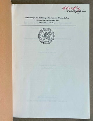 Der Vorwurf an Gott in den "Mahnworten des Ipu-wer" (Pap. Leiden I 344 recto, 11,11 - 13,8; 15,13 - 17,3). Zur geistigen Krise der ersten Zwischenzeit und ihrer Bewältigung.