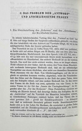 Der Vorwurf an Gott in den "Mahnworten des Ipu-wer" (Pap. Leiden I 344 recto, 11,11 - 13,8; 15,13 - 17,3). Zur geistigen Krise der ersten Zwischenzeit und ihrer Bewältigung.