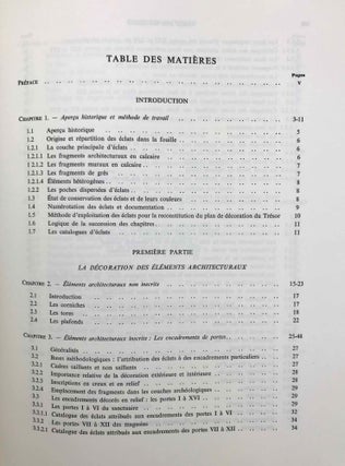 Karnak Nord. Tome VI: Le trésor de Thoutmosis Ier. La décoration. Fasc. 1: Texte. Fasc. 2: Planches (complete set)