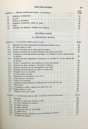 Karnak Nord. Tome VI: Le trésor de Thoutmosis Ier. La décoration. Fasc. 1: Texte. Fasc. 2: Planches (complete set)