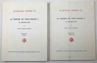 Item #M3341 Karnak Nord. Tome VI: Le trésor de Thoutmosis Ier. La décoration. Fasc. 1: Texte....[newline]M3341.jpg