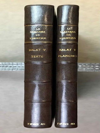 Item #M3351a Balat. Tome V: Le mastaba de Khentika. Tombeau d'un gouverneur de l'Oasis...[newline]M3351a-00.jpeg