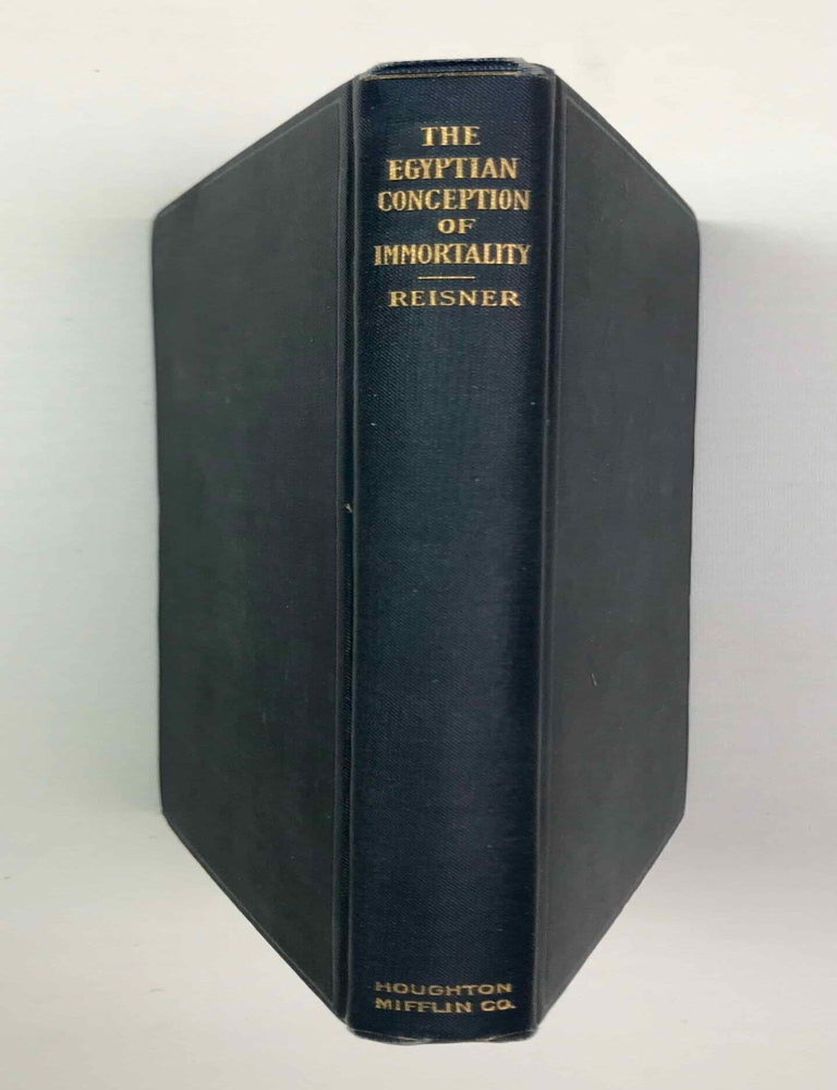 Item #M3362a The Egyptian conception of immortality. The Ingersoll lecture, 1911. REISNER George Andrew.[newline]M3362a-00.jpeg