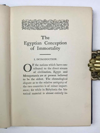 The Egyptian conception of immortality. The Ingersoll lecture, 1911.[newline]M3362a-05.jpeg