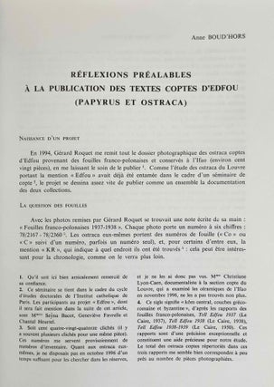 Tell Edfou soixante ans après (Actes du colloque franco-polonais, Le Caire - 15 oct. 1996)