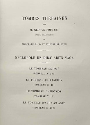 Tombes thébaines. Fasc. 3: Nécropole de Dirâ abû'n-Naga: Le tombeau d'Amonmos (1e et 4e parties, all published): 1e partie (texte)[newline]M3368-02.jpeg