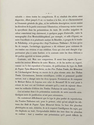 Tombes thébaines. Fasc. 3: Nécropole de Dirâ abû'n-Naga: Le tombeau d'Amonmos (1e et 4e parties, all published): 1e partie (texte)[newline]M3368-07.jpeg