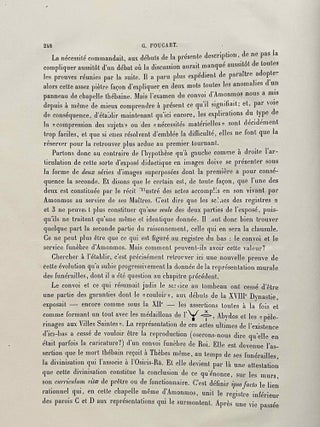 Tombes thébaines. Fasc. 3: Nécropole de Dirâ abû'n-Naga: Le tombeau d'Amonmos (1e et 4e parties, all published): 1e partie (texte)