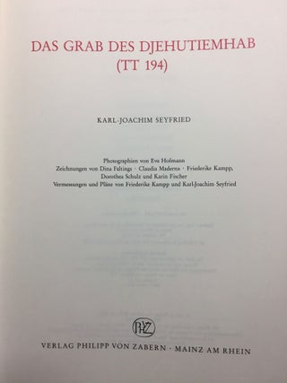 Das Grab des Djehutiemhab (TT 194)