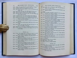 The Pyramid texts. Vol. I, II, III & IV (complete set)[newline]M3376d-10.jpg