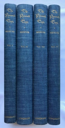Item #M3376d The Pyramid texts. Vol. I, II, III & IV (complete set). MERCER Samuel Alfred Browne[newline]M3376d.jpg