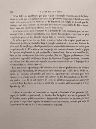 Rapports préliminaires. Tome III. 1e partie: Médamoud (1925). Fouilles. Tome IV. 1e partie: Médamoud (1926). Fouilles.[newline]M3378a-10.jpg