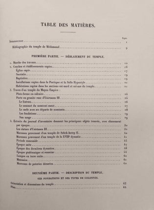 Rapports préliminaires. Tome III. 1e partie: Médamoud (1925). Fouilles. Tome IV. 1e partie: Médamoud (1926). Fouilles.[newline]M3378a-11.jpg