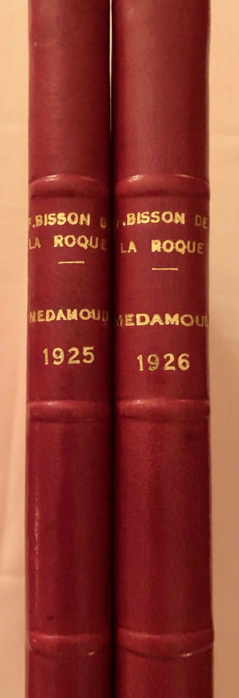 Item #M3378a Rapports préliminaires. Tome III. 1e partie: Médamoud (1925). Fouilles. Tome IV. 1e partie: Médamoud (1926). Fouilles. BISSON DE LA ROQUE Fernand.[newline]M3378a.jpg