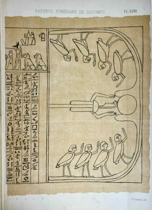 Le papyrus funéraire de Soutimès, d'après un exemplaire hiéroglyphique du Livre des Morts appartenant à la Bibliothèque Nationale, reproduit, traduit et commenté par P. Guieysse et E. Lefébure.