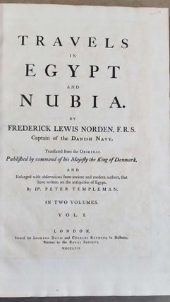Travels in Egypt and Nubia. Vol. I: Text. Vol. II: Plates (complete set)[newline]M3394-06.jpeg