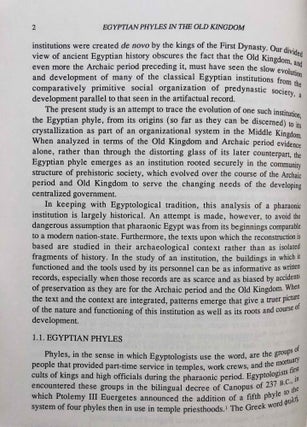 Egyptian phyles in the Old Kingdom. The Evolution of a System of Social Organization.[newline]M3405a-08.jpg