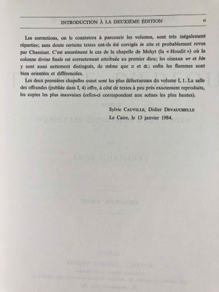 Le temple d'Edfou. Tome I (fasc. 1,2,3,4, complete) & Tome II (fasc. 1 & 2, complete)