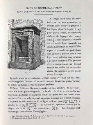 Le temple d'Edfou. Tome I (fasc. 1,2,3,4, complete) & Tome II (fasc. 1 & 2, complete)