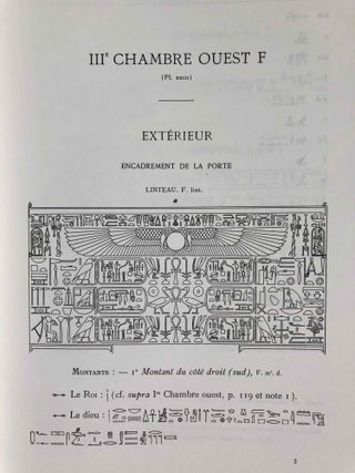 Le temple d'Edfou. Tome I (fasc. 1,2,3,4, complete) & Tome II (fasc. 1 & 2, complete)