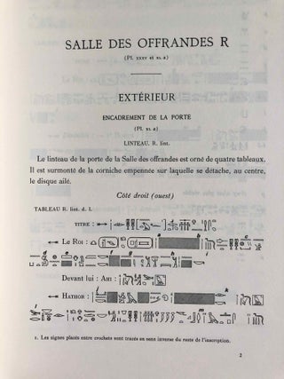 Le temple d'Edfou. Tome I (fasc. 1,2,3,4, complete) & Tome II (fasc. 1 & 2, complete)